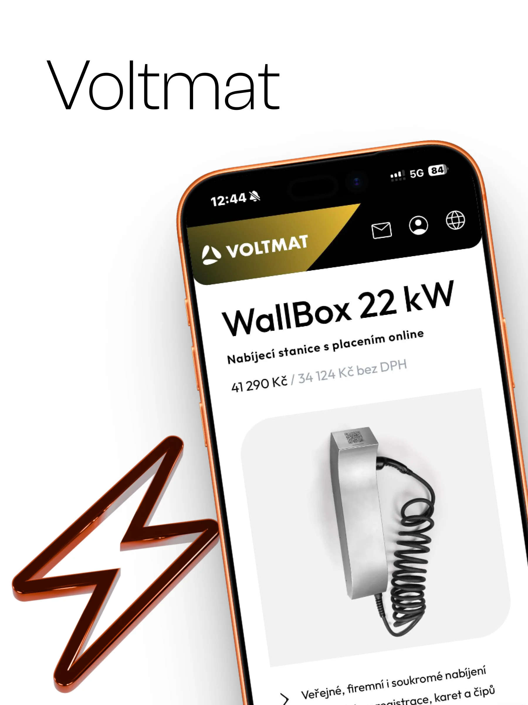 Web Voltmat, titulní vizuál