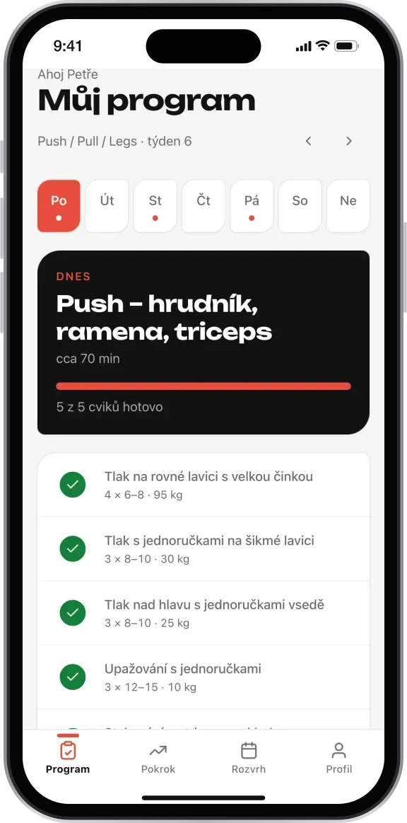 Trénink klienta v telefonu