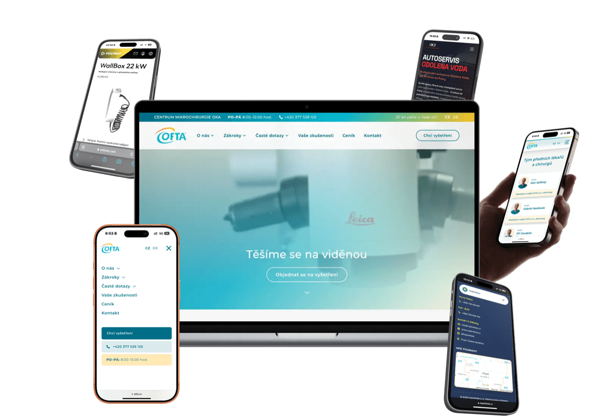 Ukázky webových projektů Appitect